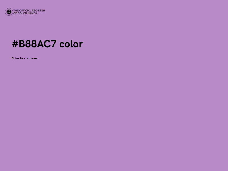 #B88AC7 color image