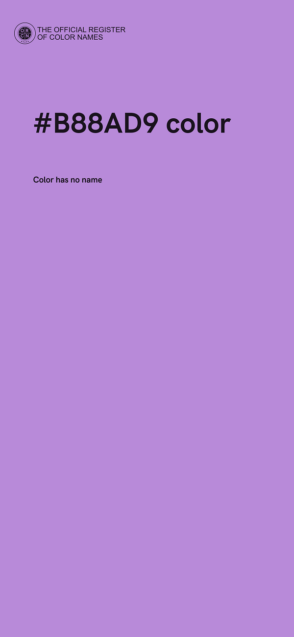 #B88AD9 color image