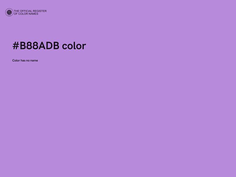 #B88ADB color image