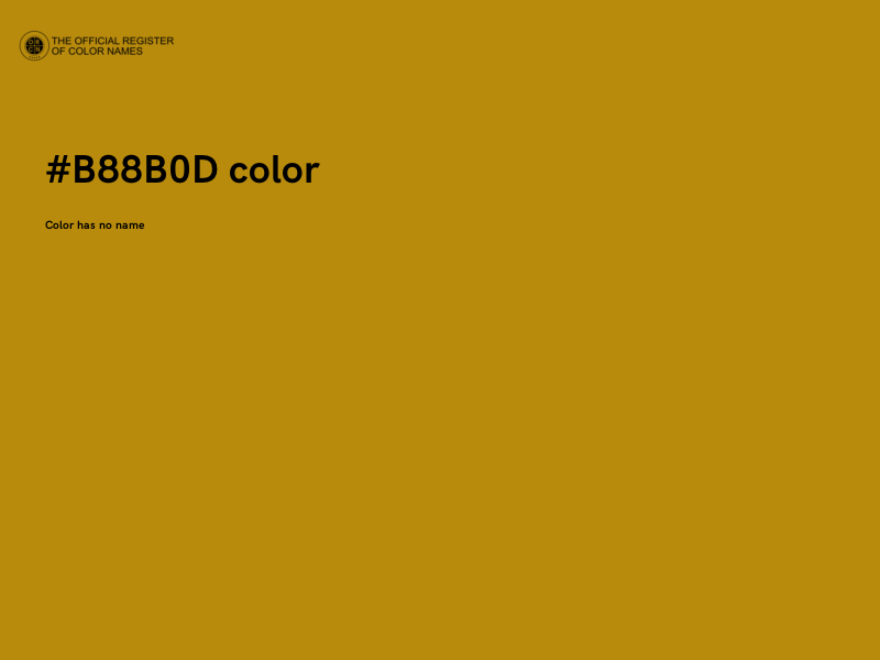 #B88B0D color image