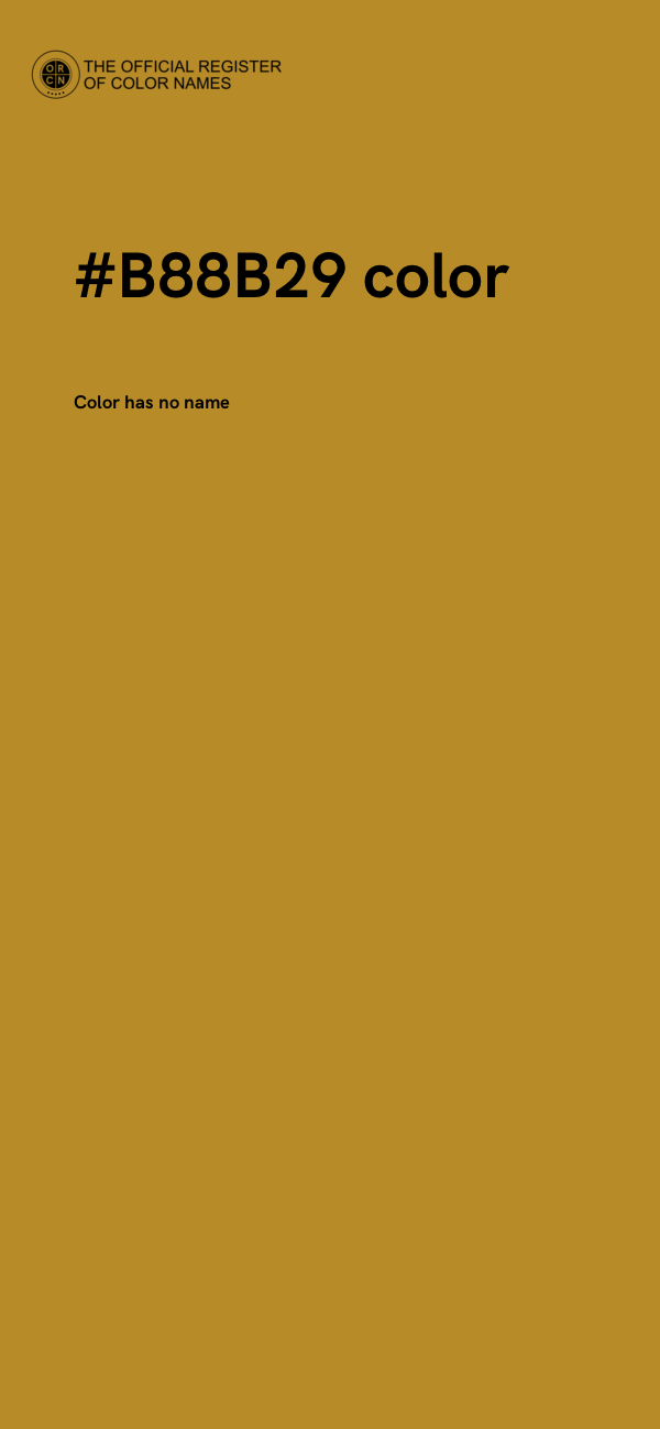 #B88B29 color image