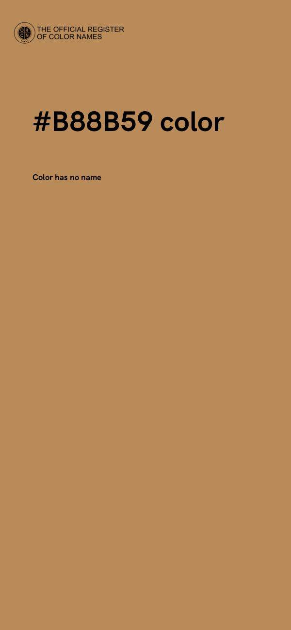 #B88B59 color image
