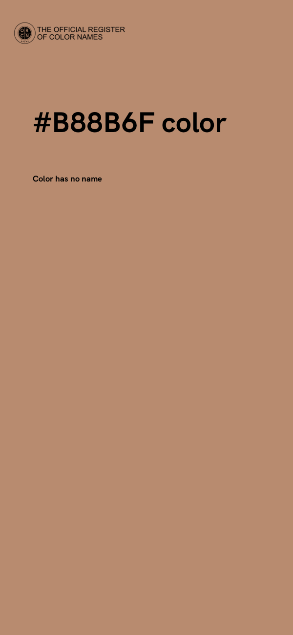 #B88B6F color image