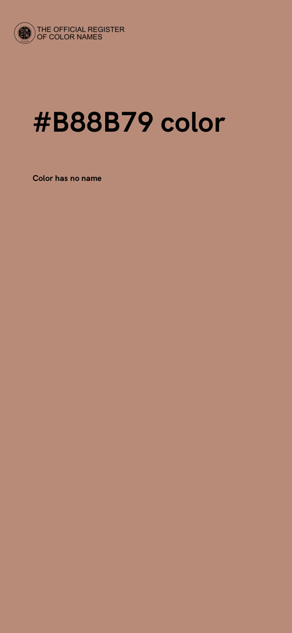 #B88B79 color image