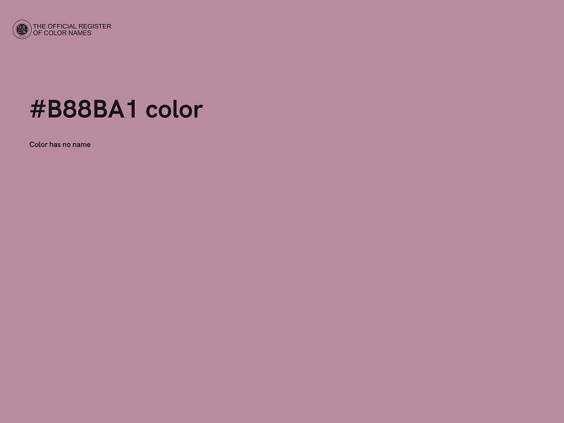 #B88BA1 color image