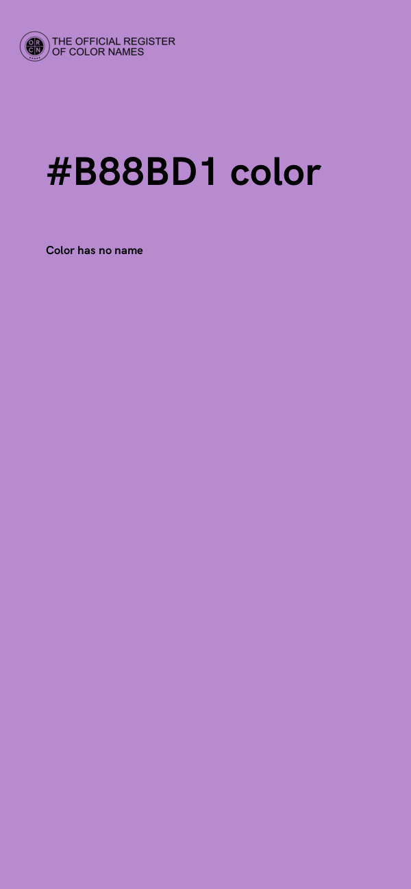 #B88BD1 color image