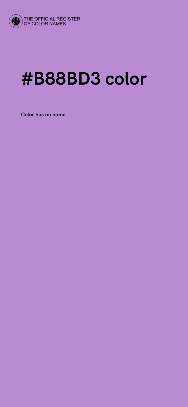 #B88BD3 color image