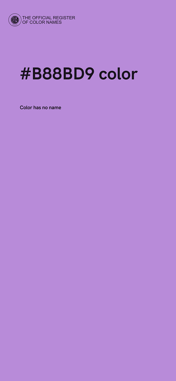#B88BD9 color image