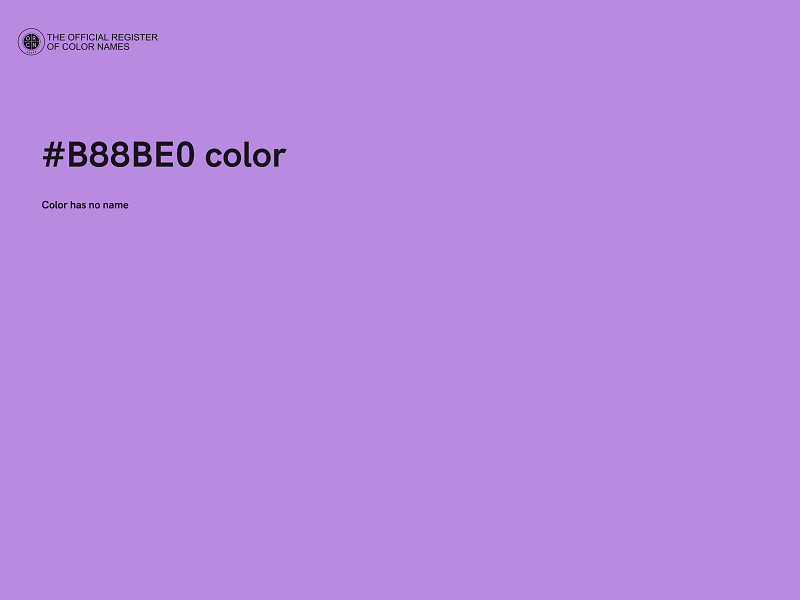 #B88BE0 color image