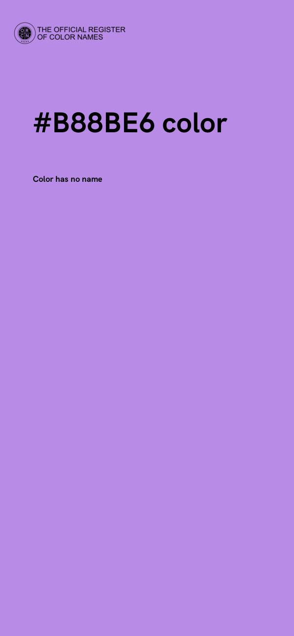 #B88BE6 color image