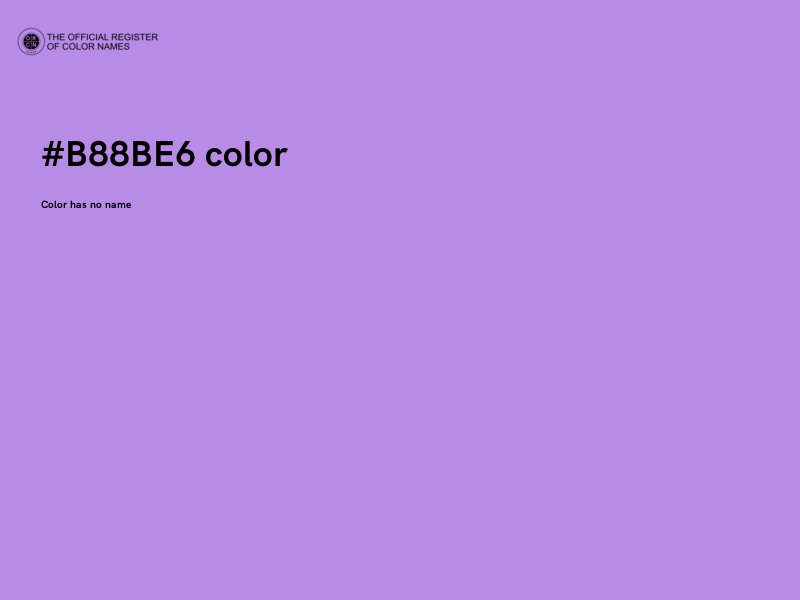 #B88BE6 color image