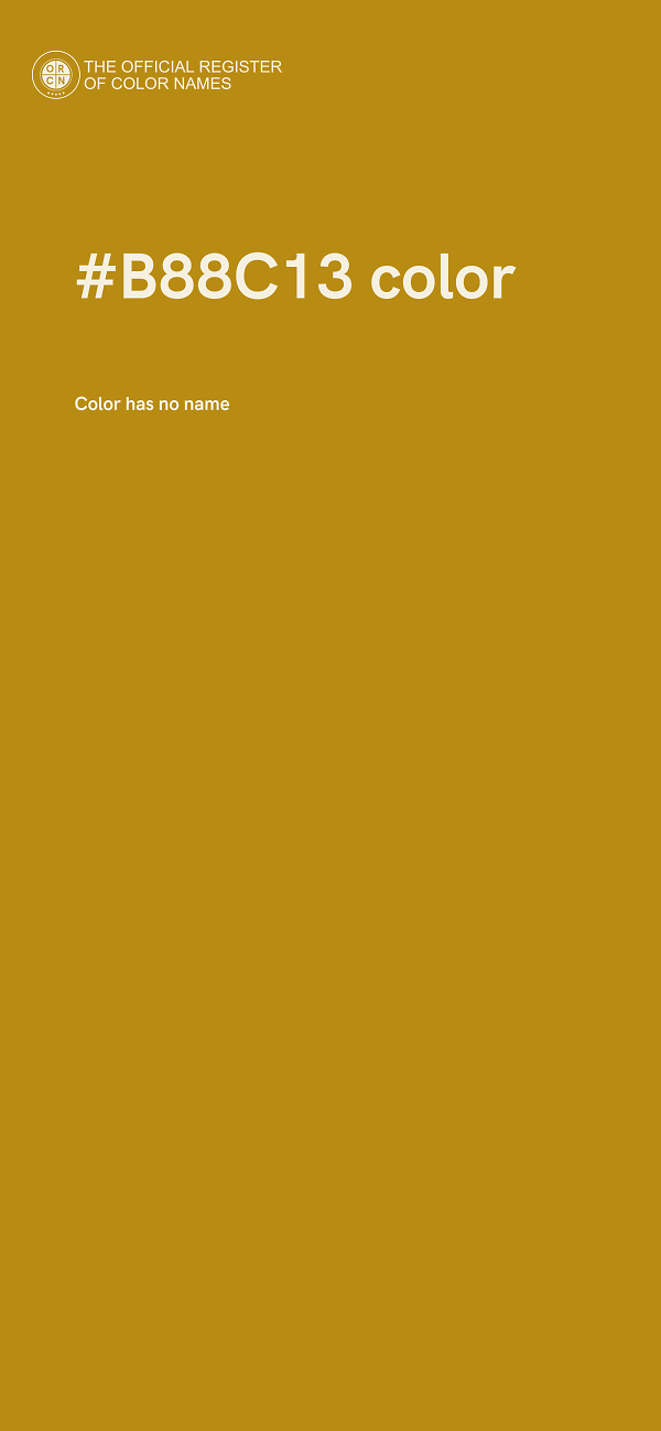 #B88C13 color image