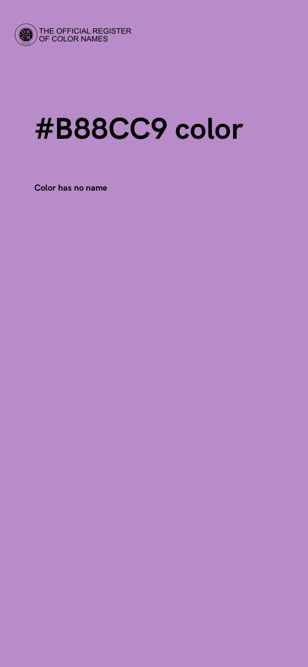 #B88CC9 color image