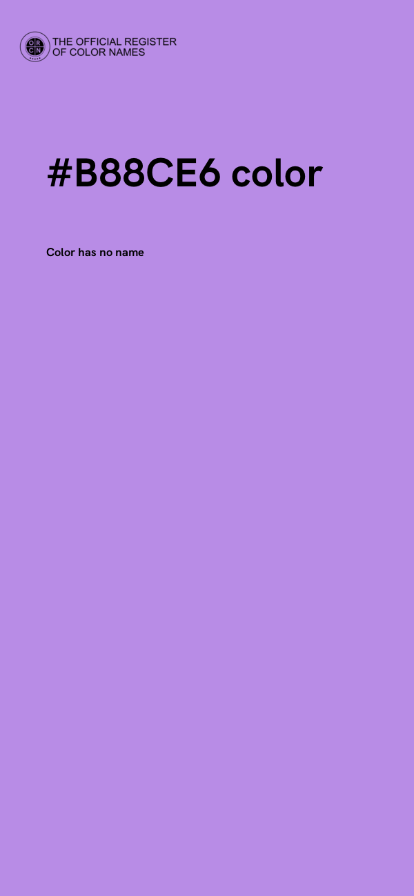 #B88CE6 color image