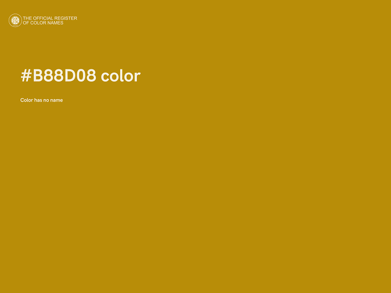 #B88D08 color image