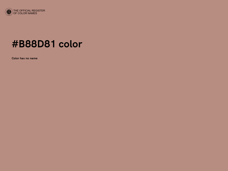 #B88D81 color image
