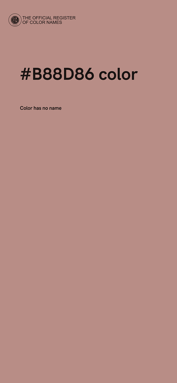#B88D86 color image