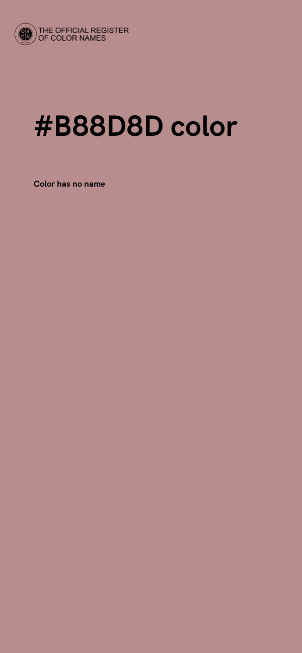 #B88D8D color image
