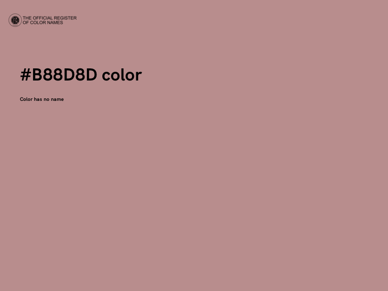 #B88D8D color image