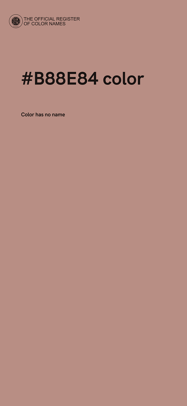 #B88E84 color image