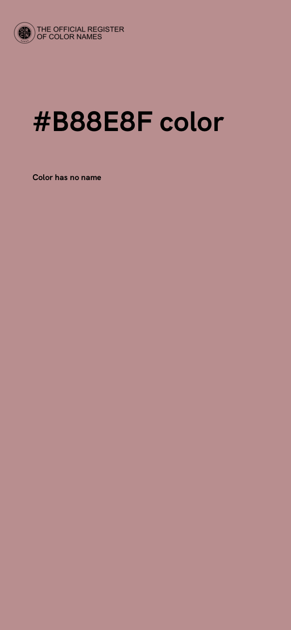 #B88E8F color image