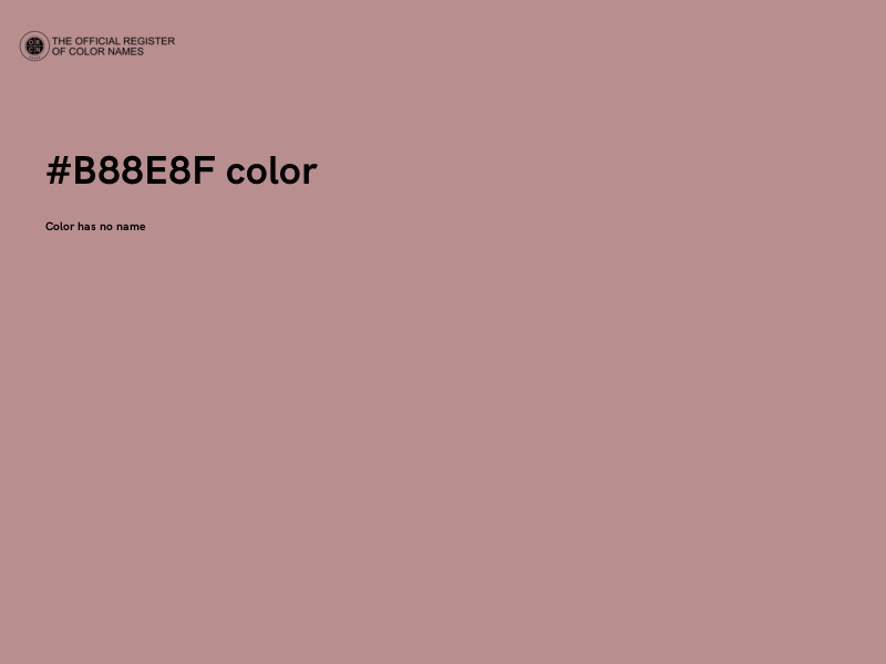 #B88E8F color image