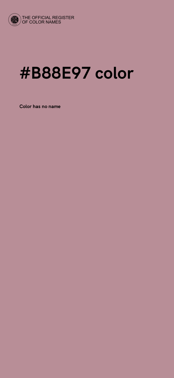 #B88E97 color image