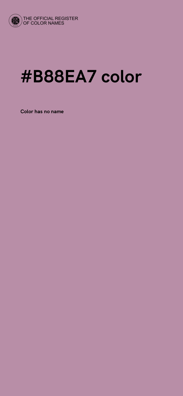 #B88EA7 color image