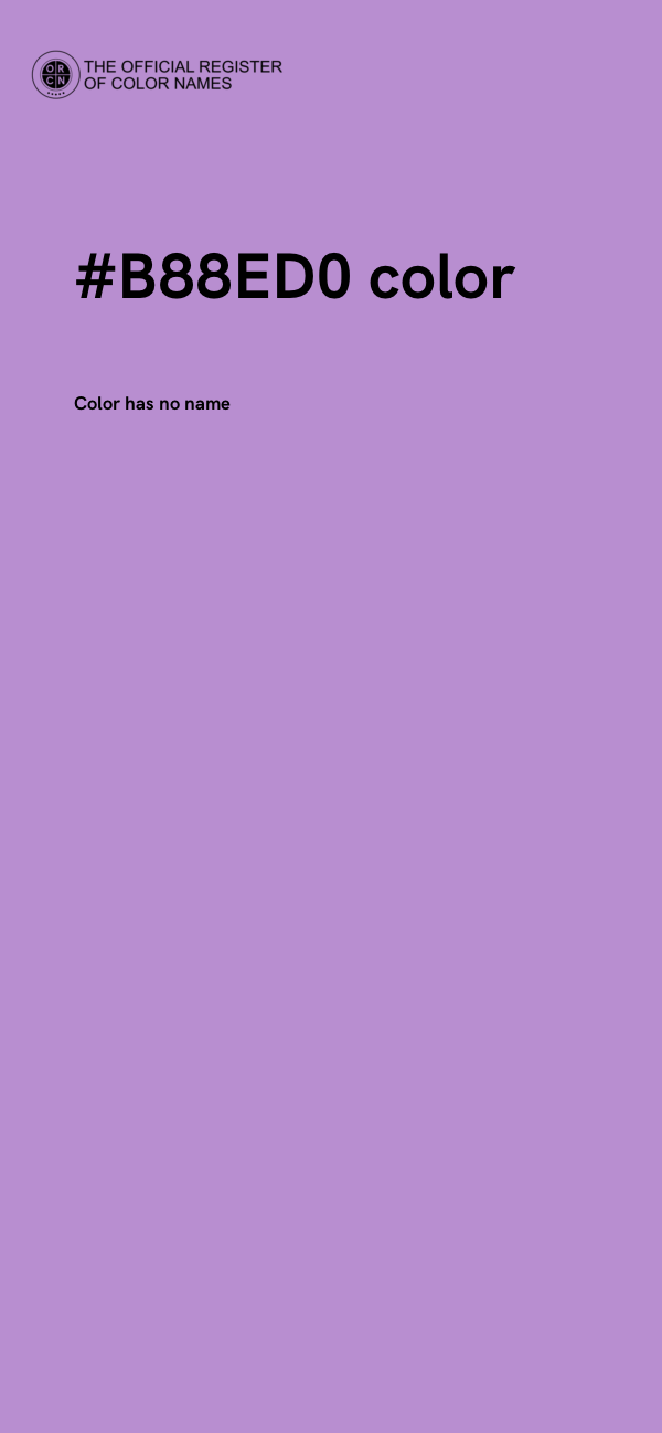 #B88ED0 color image