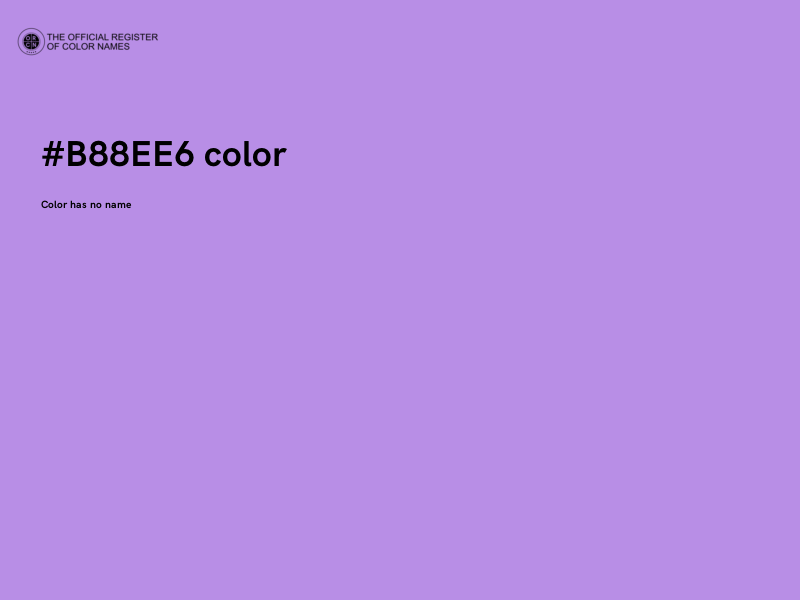 #B88EE6 color image