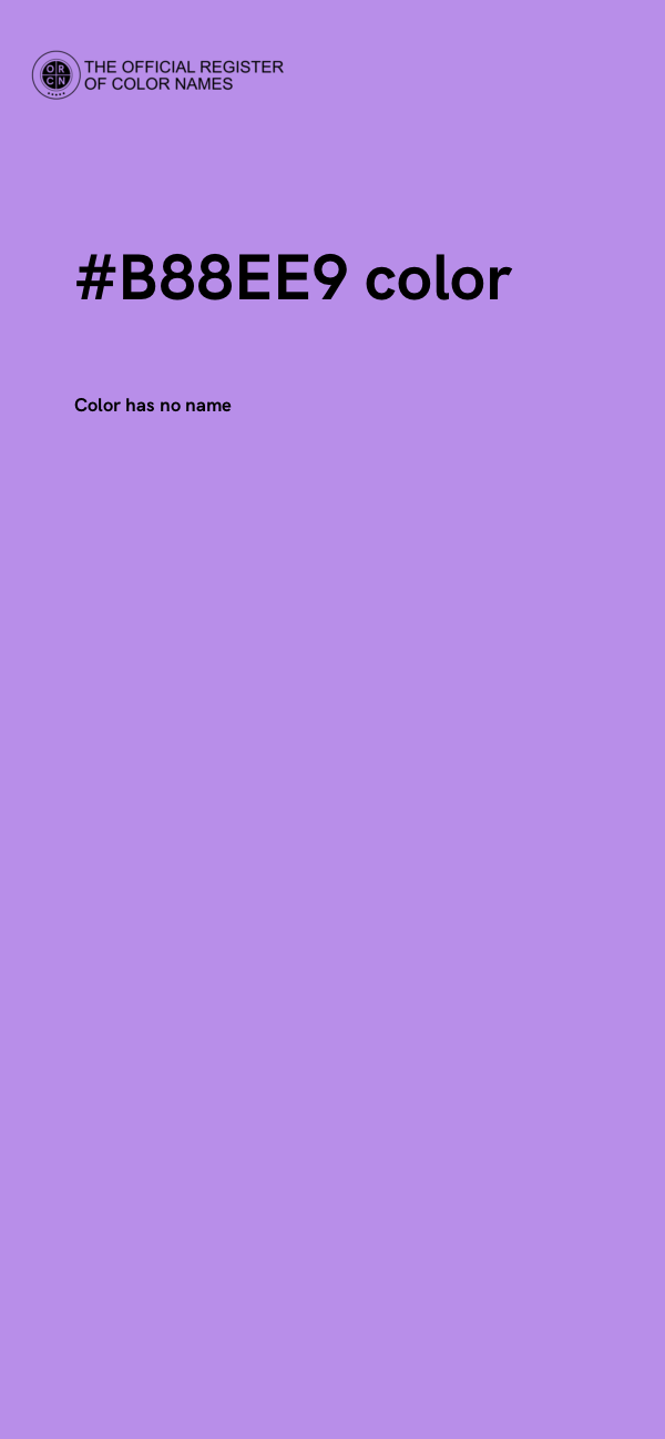 #B88EE9 color image
