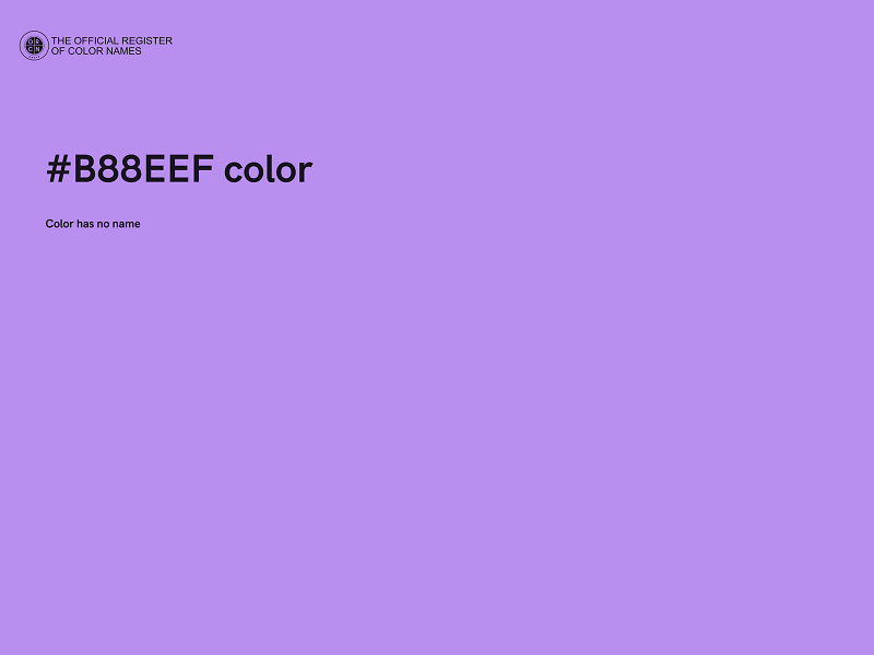#B88EEF color image