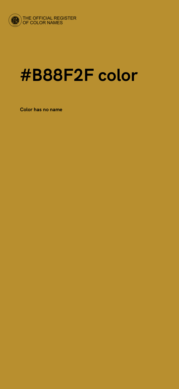 #B88F2F color image