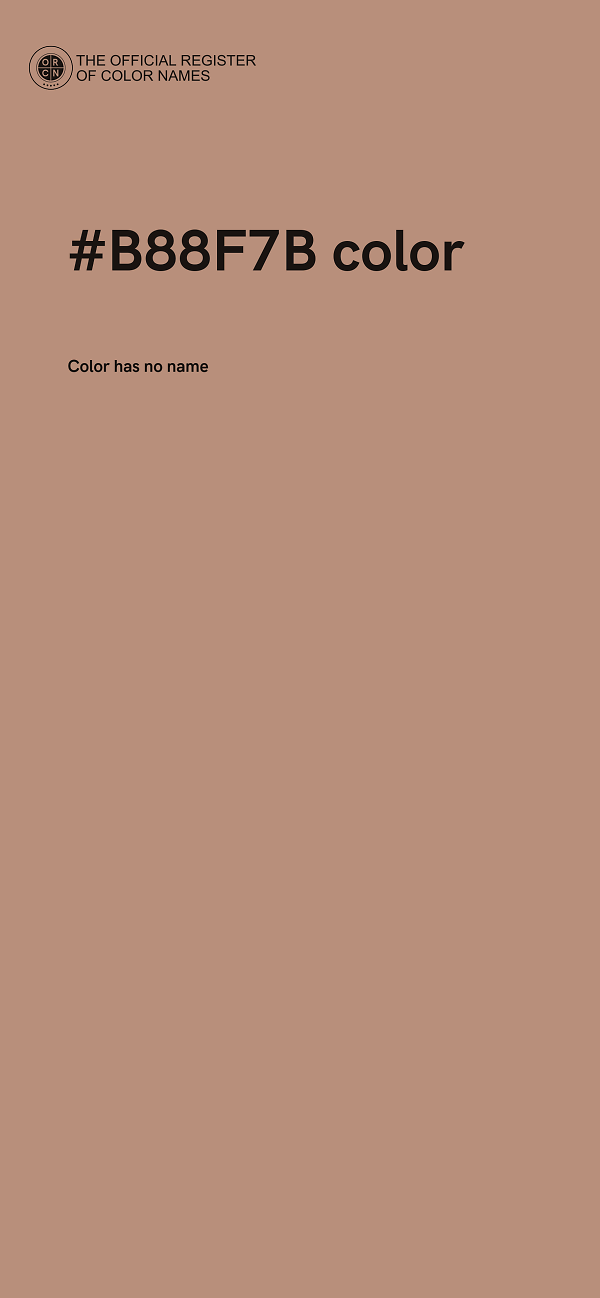 #B88F7B color image