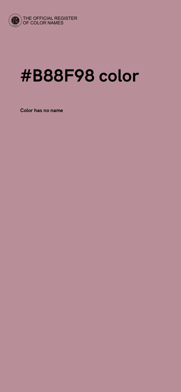#B88F98 color image
