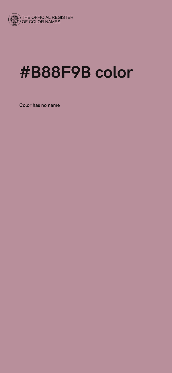 #B88F9B color image