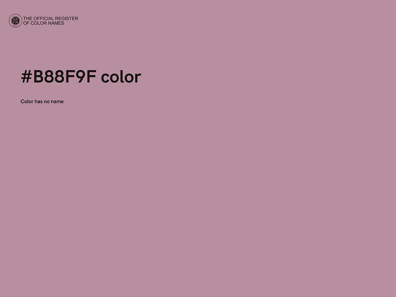 #B88F9F color image