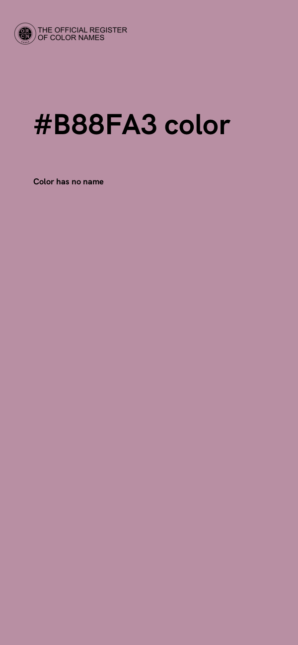 #B88FA3 color image
