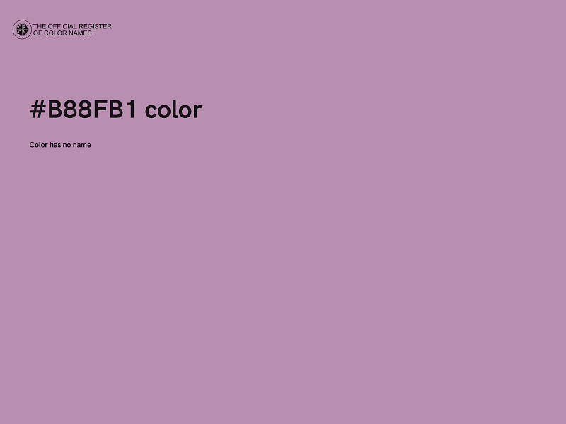 #B88FB1 color image