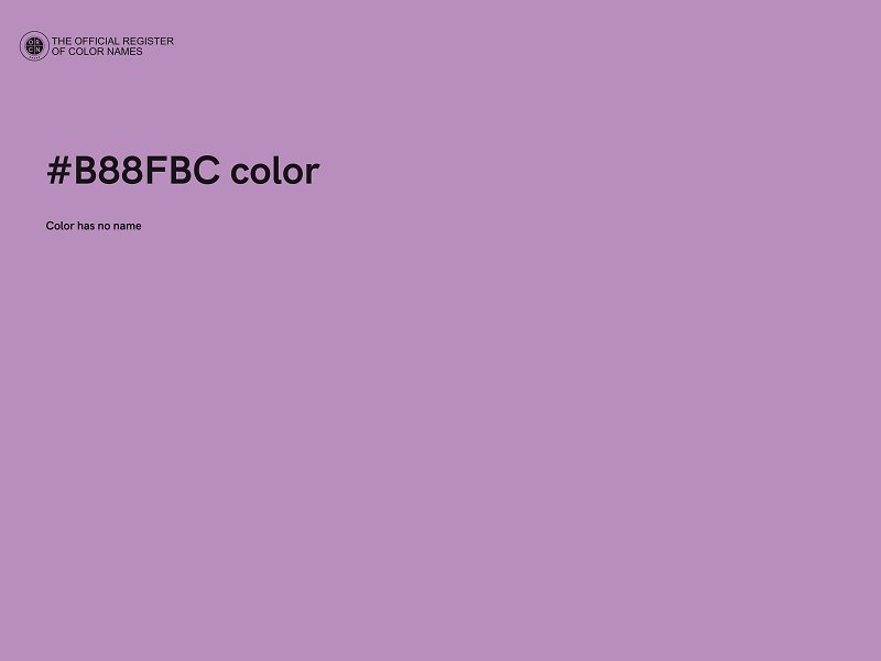 #B88FBC color image