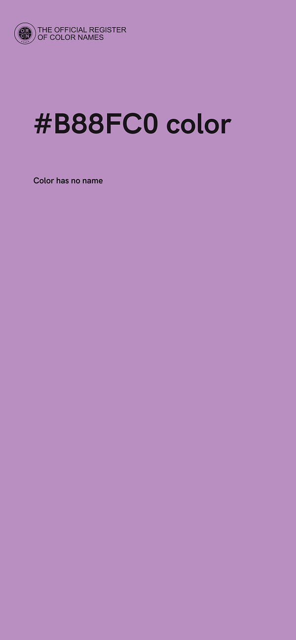 #B88FC0 color image