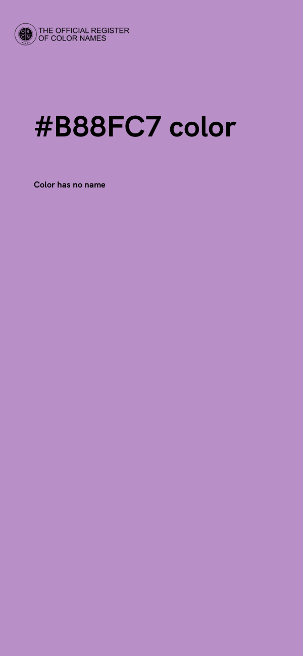 #B88FC7 color image