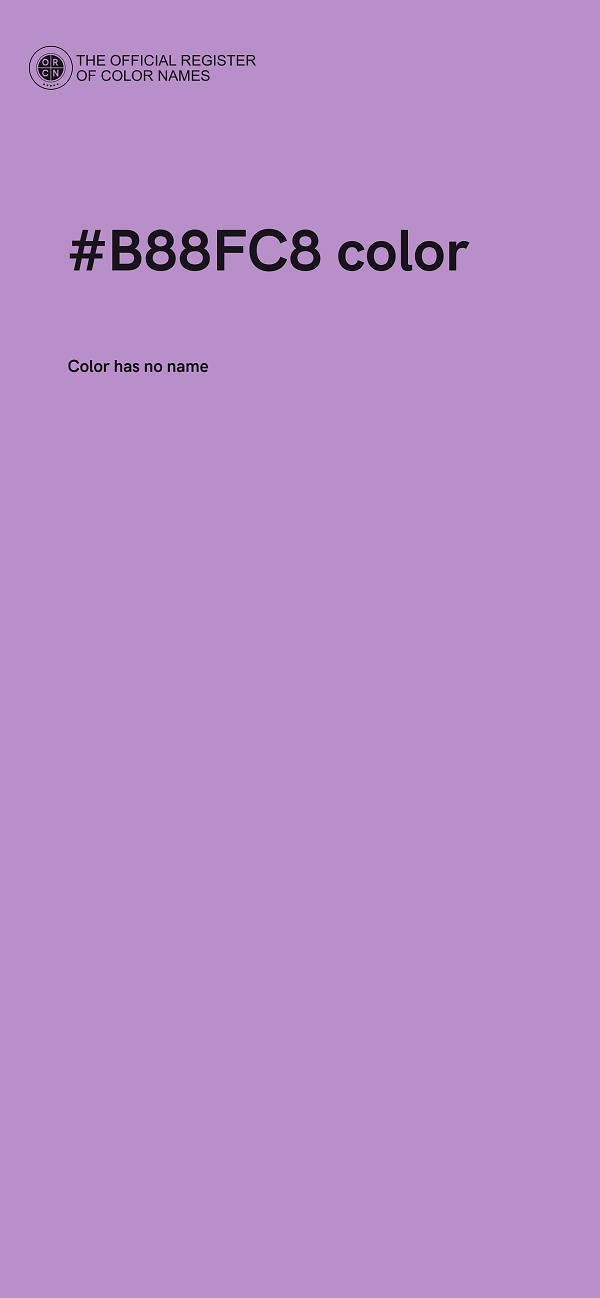 #B88FC8 color image