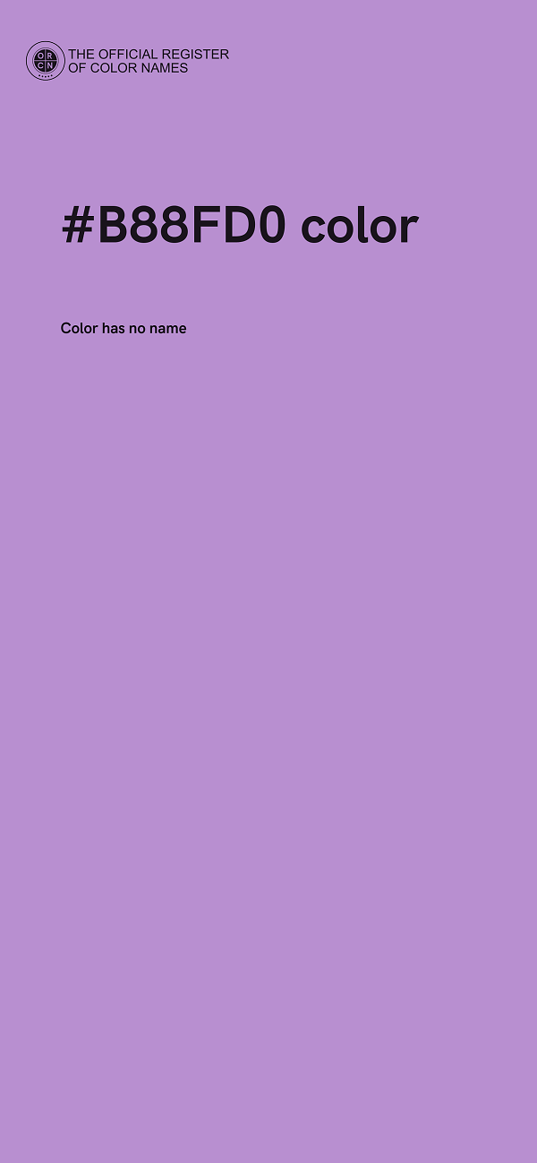 #B88FD0 color image
