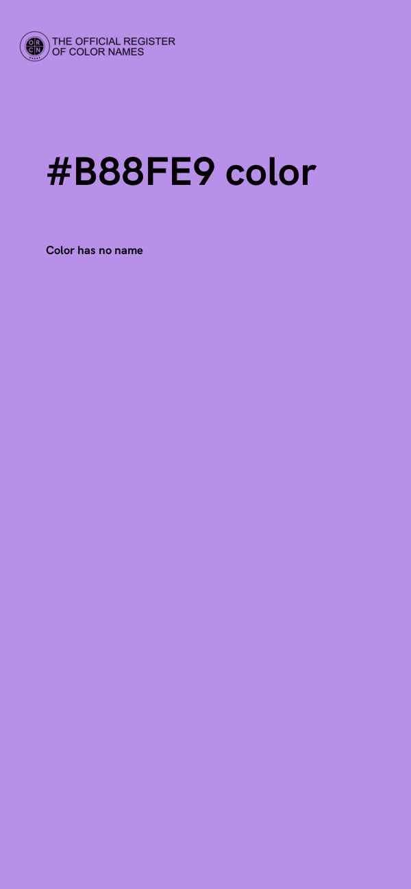 #B88FE9 color image