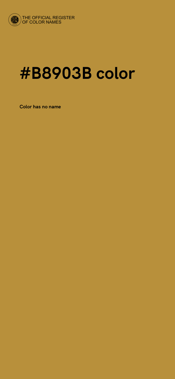 #B8903B color image
