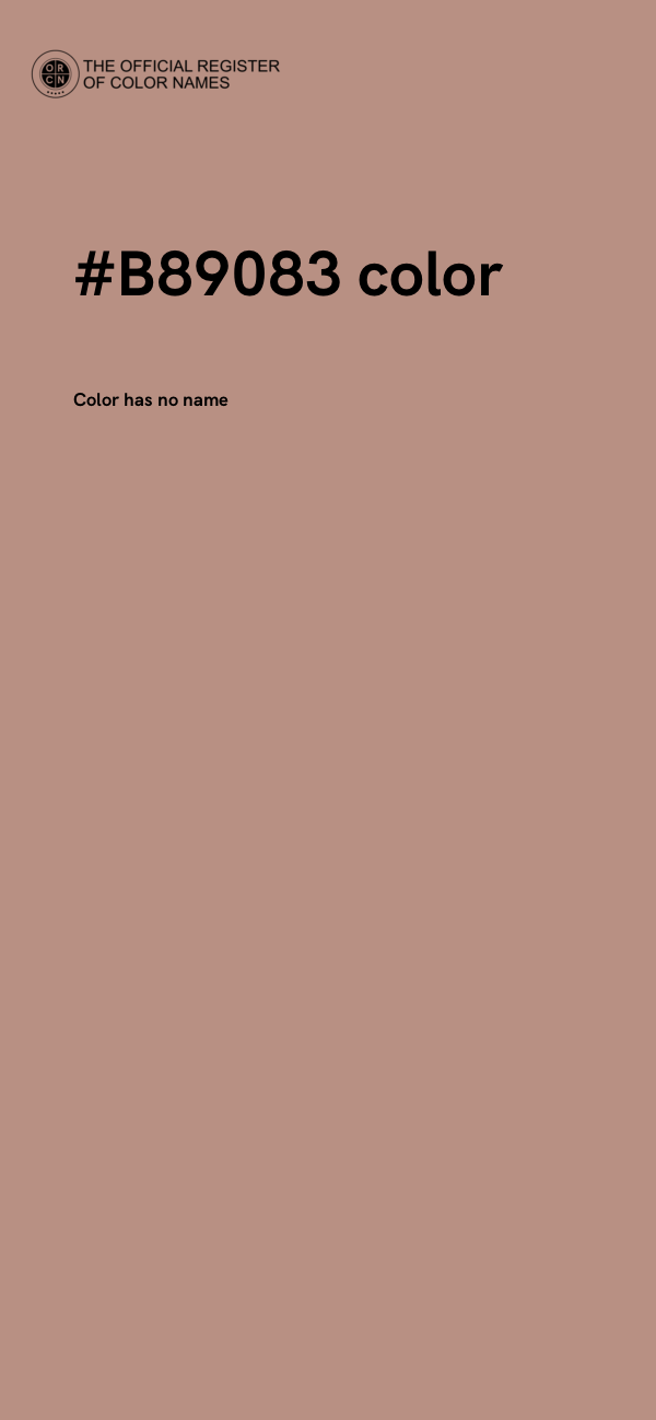 #B89083 color image