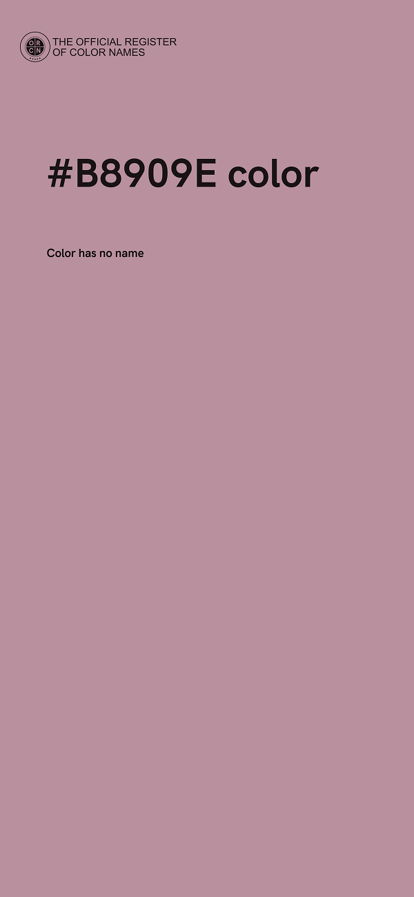 #B8909E color image