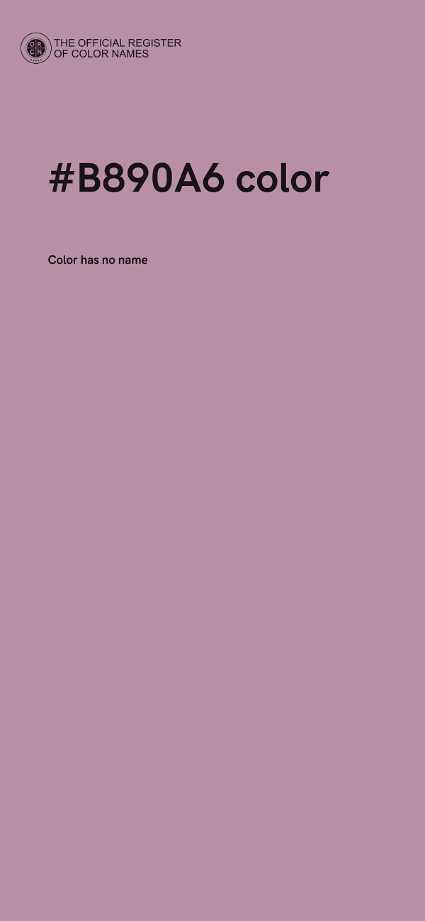 #B890A6 color image