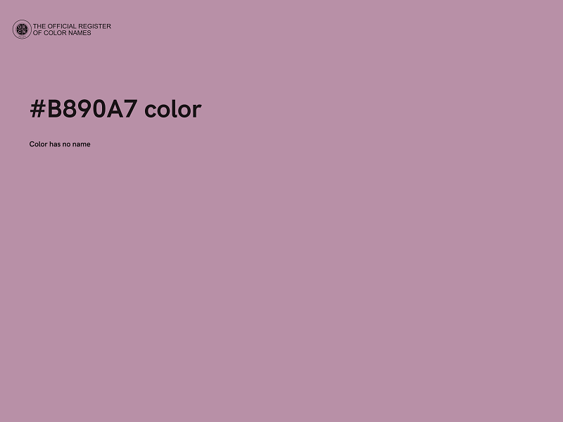 #B890A7 color image